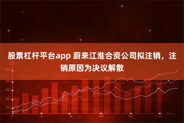 股票杠杆平台app 蔚来江淮合资公司拟注销，注销原因为决议解散