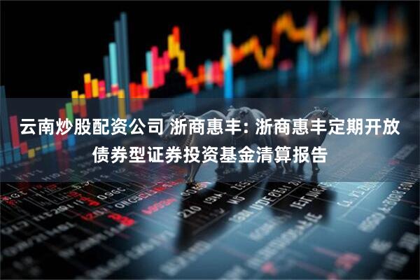 云南炒股配资公司 浙商惠丰: 浙商惠丰定期开放债券型证券投资基金清算报告